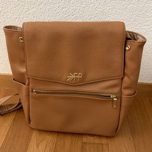 cognac diaper backpack
